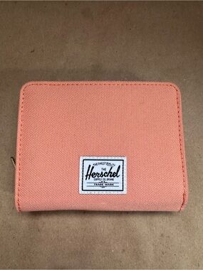 Herschel Coral Quarry RFID Folded Wallet with Zippered Change Compartment